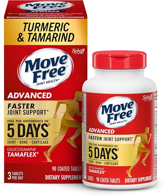 Move Free Advanced Pro Joint Support TamaFlex Glucosamine, Vitamin D3-90ct