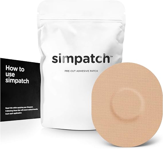 Simpatch Universal Adhesive Patch, Beige, 25-Pack, CGM Tape