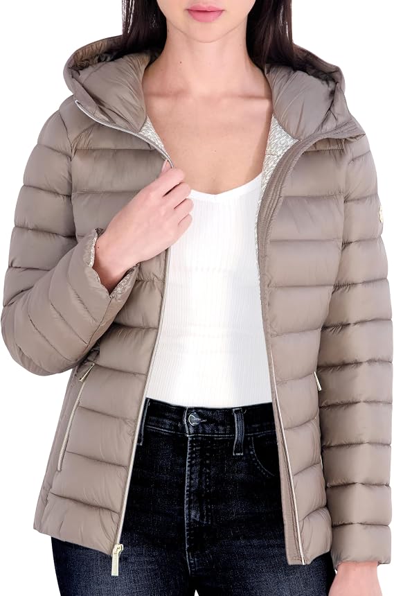 Michael Kors Women's Hooded Packable Puffer Jacket