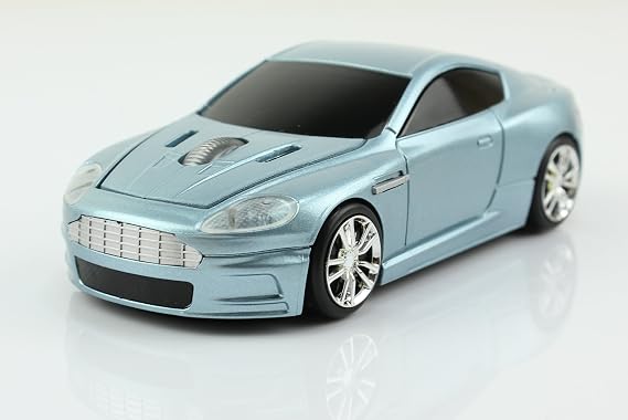UrChoiceLtd 2.4GHz Wireless Sports Car Shaped Computer Mouse-Silver