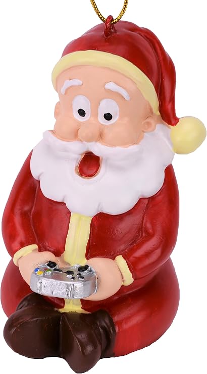 Tree Buddees Gamer Santa Claus Video Gaming Christmas Ornament
