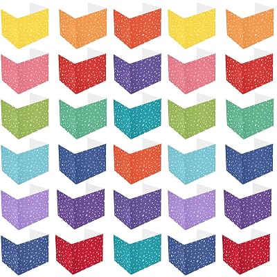 Sherr 30 Pcs School Privacy Boards Bulk for Student Colored Desk Trifold Divider Panels Privacy Partition Folders for School Student Teacher Desks, 15.8 x 13.4 x 11.81 InchesFresh Style