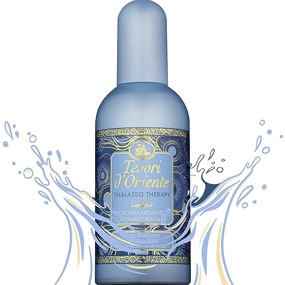 Tesori d'Oriente Perfumes for Women, Womens Eau De Toilette Spray, Mens Fragrances -100ml 3.38fl.oz [Italian Import]-(Thalasso Therapy)
