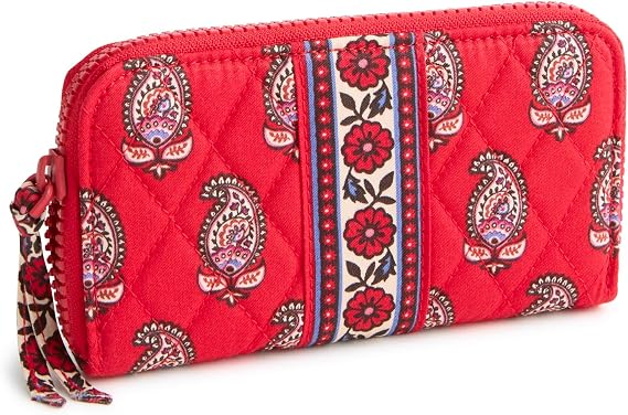 Vera Bradley womens Premium Cotton Medium Continental Wallet