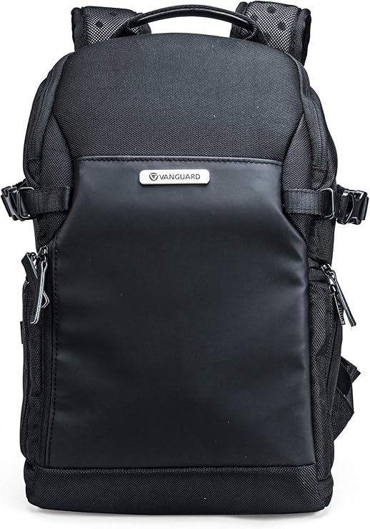 VANGUARD VEO Select 37BRM Camera Backpack - Black, Rear Access, Multi-Access, 9.7" Tablet Storage, Tripod Carry