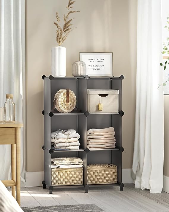 SONGMICS 6-Cube Storage Unit, 94 x 31.5 x 97.2 cm