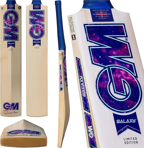 GM Galaxy Cricket Bat 2026 - Prime English Willow, Mid-High Swell Profile, Galaxy Grip, Made in England by Gunn & Moore