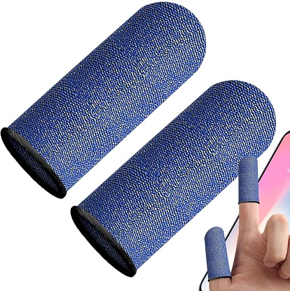 Gaaming Finger Sleeve, Sweatproof Thumb Sleeve, Comfortable Gamer Thumb Sleeve, Easy to Use Gamer Finger Guard, Precision Thumb Cap, Increase Finger Sensitivity, Men and Women | 高める、男性と女性