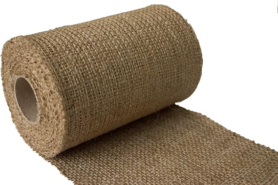 Burlapper 6" x 30 Yards Jute Burlap Ribbon Roll