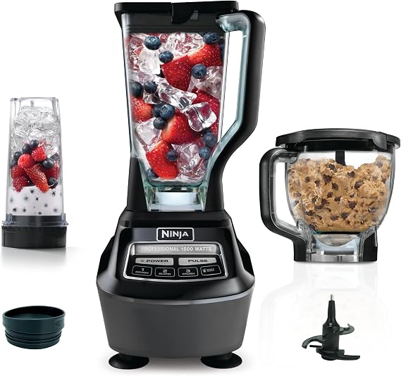 Ninja Mega Kitchen System, 1500W, 72oz Pitcher, 8-Cup, Black, BL770AMZ