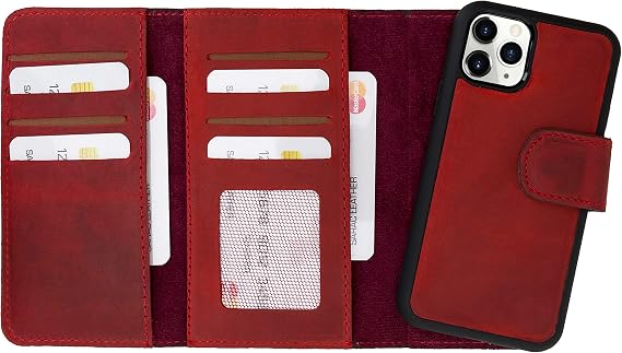 Plm Santa MW Deri Telefon Kılıfı iPhone11 ProMax Kırmızı