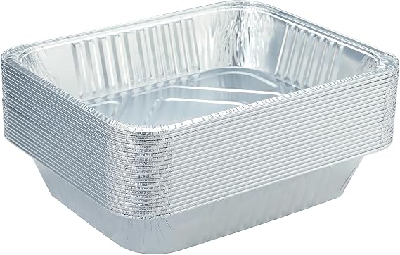 Waytiffer 9x13 Aluminum Pans - (30Pack) Disposable Foil Pans, Half Size Deep Steam Table Pans Extra Thick for Baking, Cooking, Roasting, Heating, Serving & Lining Steam-Table Trays