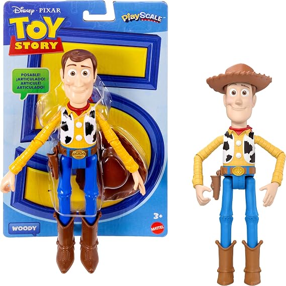 Mattel Disney Pixar Toy Story 5 Woody Aksiyon Figürü | 7 inç Playscale, 1 Anahtar Karakter, 8+ Olası Eklem, Film Doğru Tasarım, JKV14