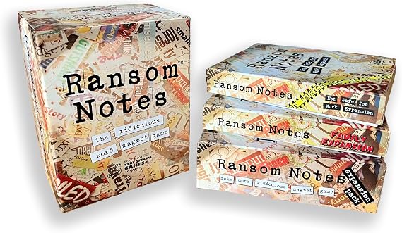 Ransom Notes Full Collection Bundle - The Ridiculous Word Magnet Party Game