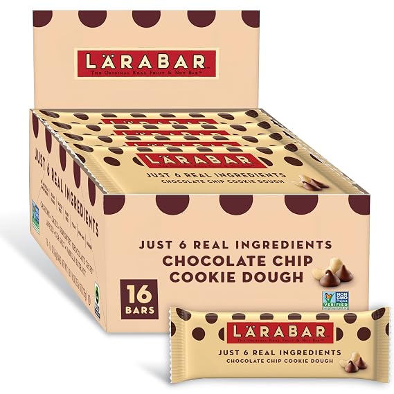 Larabar Chocolate Chip Cookie Dough, Fruit & Nut Bars, 16 ct, 25.6 oz