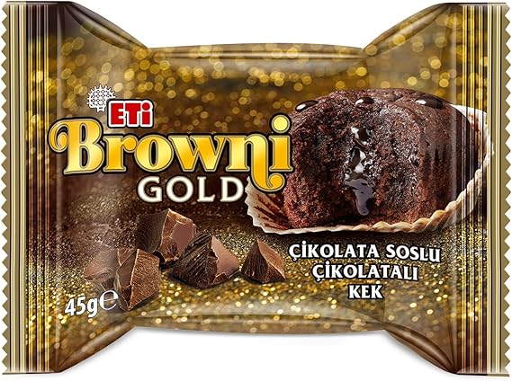 Eti Browni Gold Çikolata Soslu Kek 45 g x 24 Adet