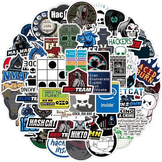 50PCS Hacker Stickers,Cybersecurity Stickers for Laptop