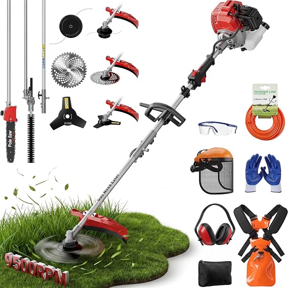 52cc Gas String Trimmer with Accessories (RL1730 Pro)