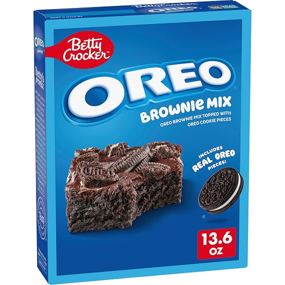 Betty Crocker Oreo Brownie Mix, With Oreo Cookie Pieces, 13.6 oz