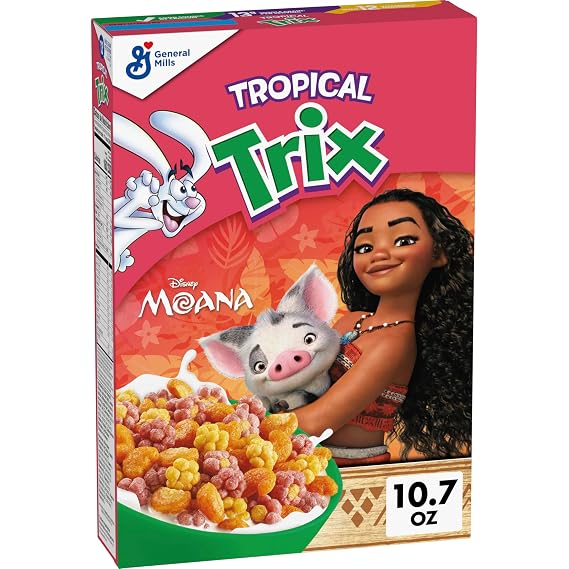 Tropical Trix Breakfast Cereal, Disney Moana, 10.7 oz