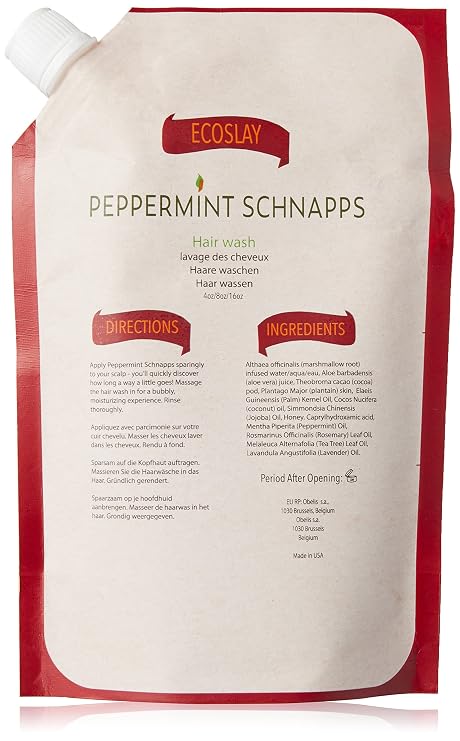 Ecoslay Peppermint Schnapps Hair Wash Moisturizing Cleanser - 8oz