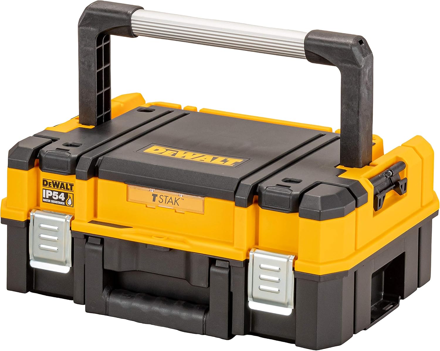 DEWALT TSTAK 2.0 Shallow Box with Organiser and a Long Carry Handle