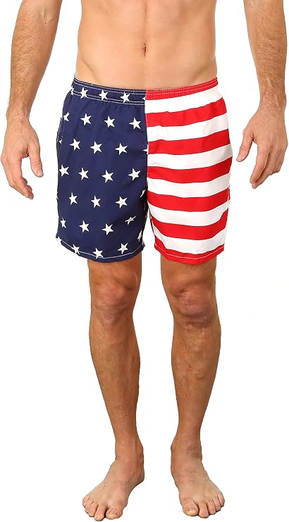 UZZI Men's Marti Shorts Swim Trunks Quick Dry Active