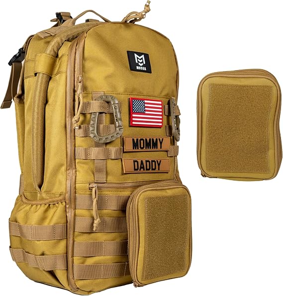 Mossa tactical baby gear, Brown, L, Backbag