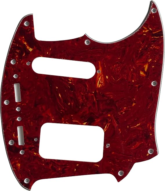 Guitar Pickguard For Fender Kurt Cobain Jag-Stang Style Guitar Parts (4 Ply Red Tortoise)