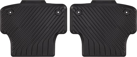 Audi 8 V5061512041 All-Weather Floor Mats Rear Black (Pack of 2) [Energy Class A]