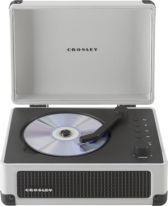 Crosley CR3505DP-WF Cruiser CD Player, White Farmhouse