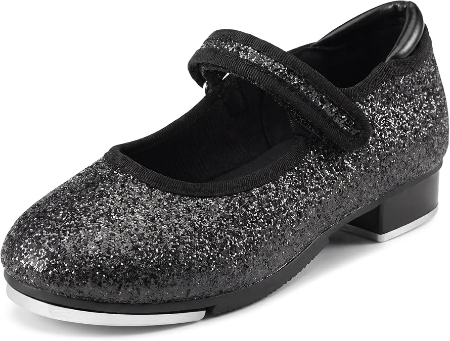Stelle Girls Tap Shoes Easy Strape PU Leather Dance Shoes