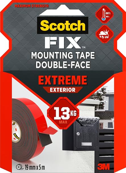 Scotch 4002-5 Extra Güçlü Montaj Bandı