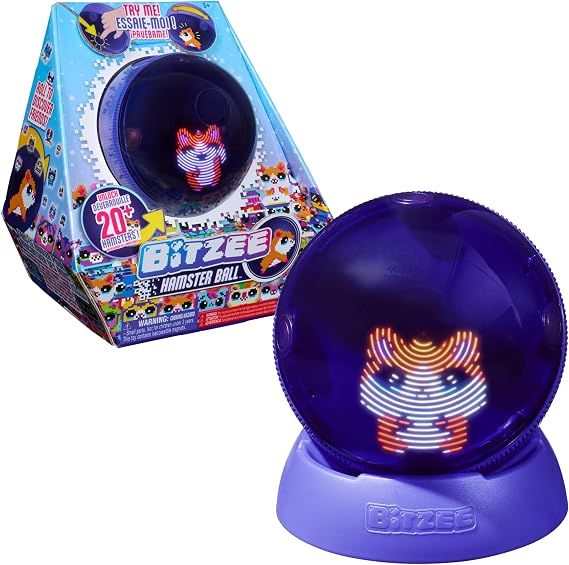 Bitzee Hamster Ball - Interactive Toy with Over 20 Virtual Hamsters Digital Pet Responds to Touch and Movement for Children Aged 5+
