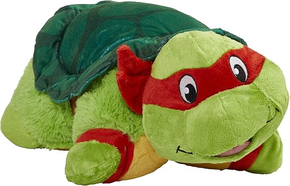 Pillow Pets Raphael TMNT, Nickelodeon Teenage Mutant Ninja Turtles Stuffed Animal Plush Toy, 16"