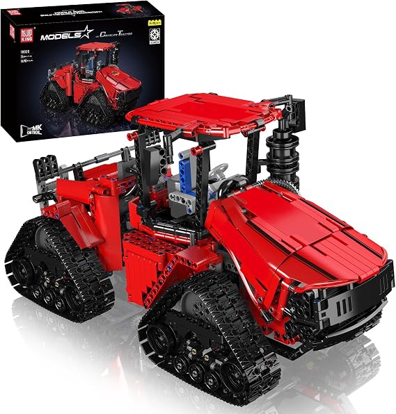 Mould King Crawler Tractor Building Toys, 1698 Pieces 4x4 Tracked Tractor Building Sets for Adults Age 14+, Construction Vehicle Model Blocks Kit Creative