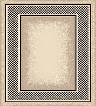 Milliken Innovations Collection Old Gingham Runner Area Rug, 2'1" x 7'8", Opal onyx