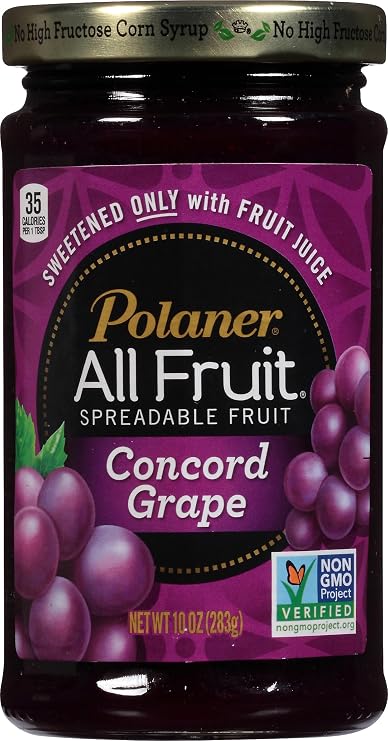 Polaner All Fruit Spreadable Fruit, Grape, 10 Ounce