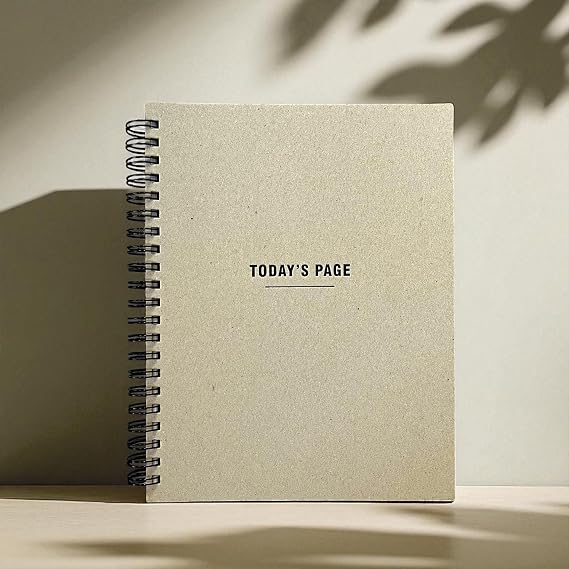 Difference Introduction 6 Month Daily Planner Without Date | Spiral Hard Cover Organizer Notepad | 204 Page | 22 x 28.5 cm