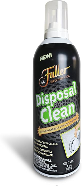 Fuller Brush Garbage Disposal Cleaner 12 oz Bottle Foaming Citrus Degreaser for Kitchen Sink Odor Removal and Drain Cleaning Citrus Scent (Pack of 1)