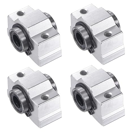 uxcell SCV8UU Linear Ball Bearing Slide Block Units, 8mm Bore Diameter 4pcs