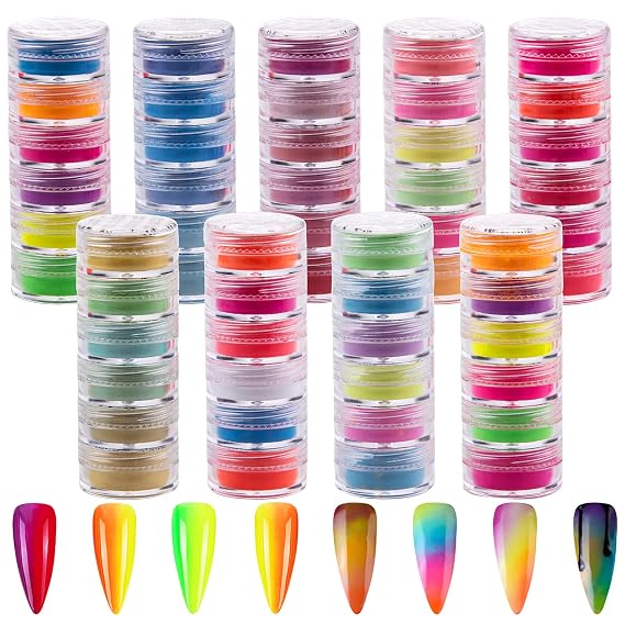 Duufin Pigment Powder for Nails 54 Colors Nail Pigment Powder