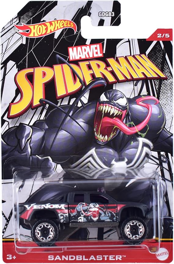 Hot Wheels Marvel Spider-Man (2/5 Venom Sandblaster)