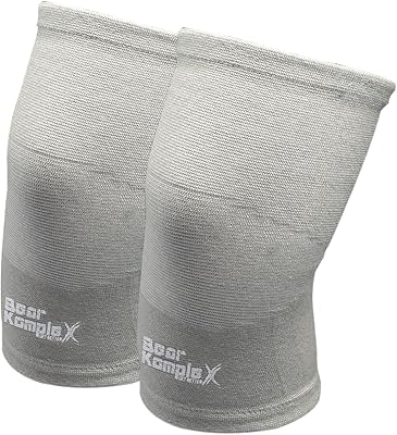 Bear KompleX Compression Knee Sleeves for Men & Women, Fitness & Support for Workouts & Running. Sold in Pairs-Training, Weightlifting, Wrestling, Squats & Gym Use