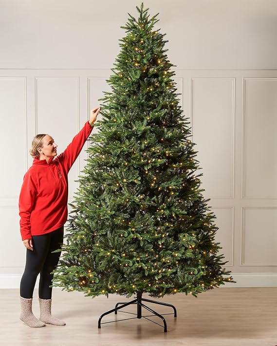 Pre-Lit Royal Fir Multi-Function Christmas Tree, 9 ft
