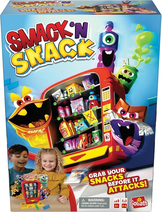 Goliath Smack 'N Snack Game - Collect Snacks from Vending Machine Before Monsters Attack! - Ages 4 and Up, 2-4 Players