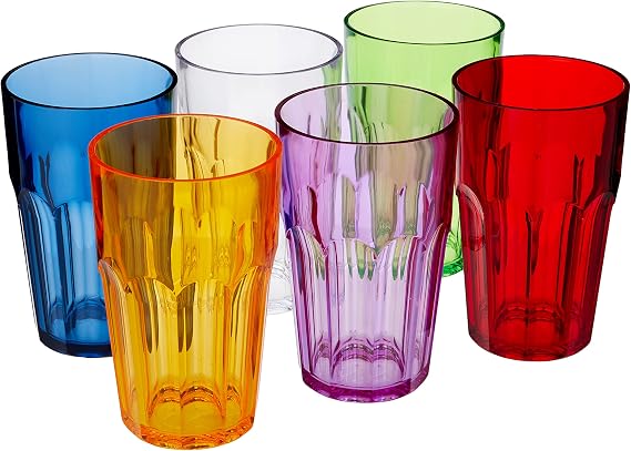 Guzzini - Happy Hour, set of 6 tall drinking glasses - Ø8 x h12 cm - Capacity: 420 cc - 07230652