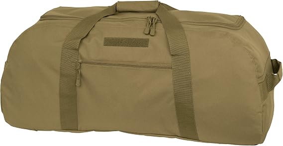 Mercury Tactical Gear Giant Convertible Duffel Bag with Backpack Straps, Coyote