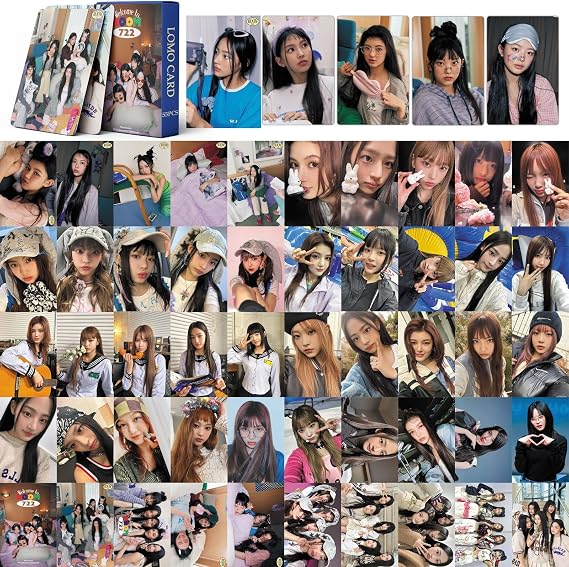 55Pcs Newjeans Photo Cards Greetings New Album Cards Newjeans Merch Lomo Cards Newjeans Photocards Set