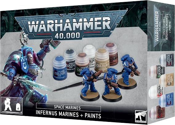 GAMES WORKSHOP Warhammer 40K: Space Marines: Infernus Marines & Paints Set